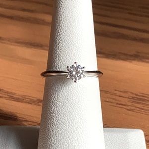 925 SS .50 CTW Moissanite Ring
